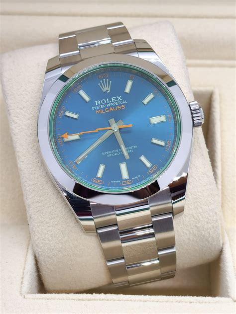 ricambi rolex milgauss|rolex milgauss blue.